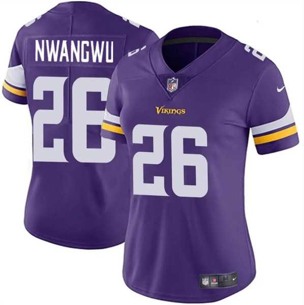 Womens Minnesota Vikings #26 Kene Nwangwu Purple Vapor Untouchable Limited Jersey Dzhi